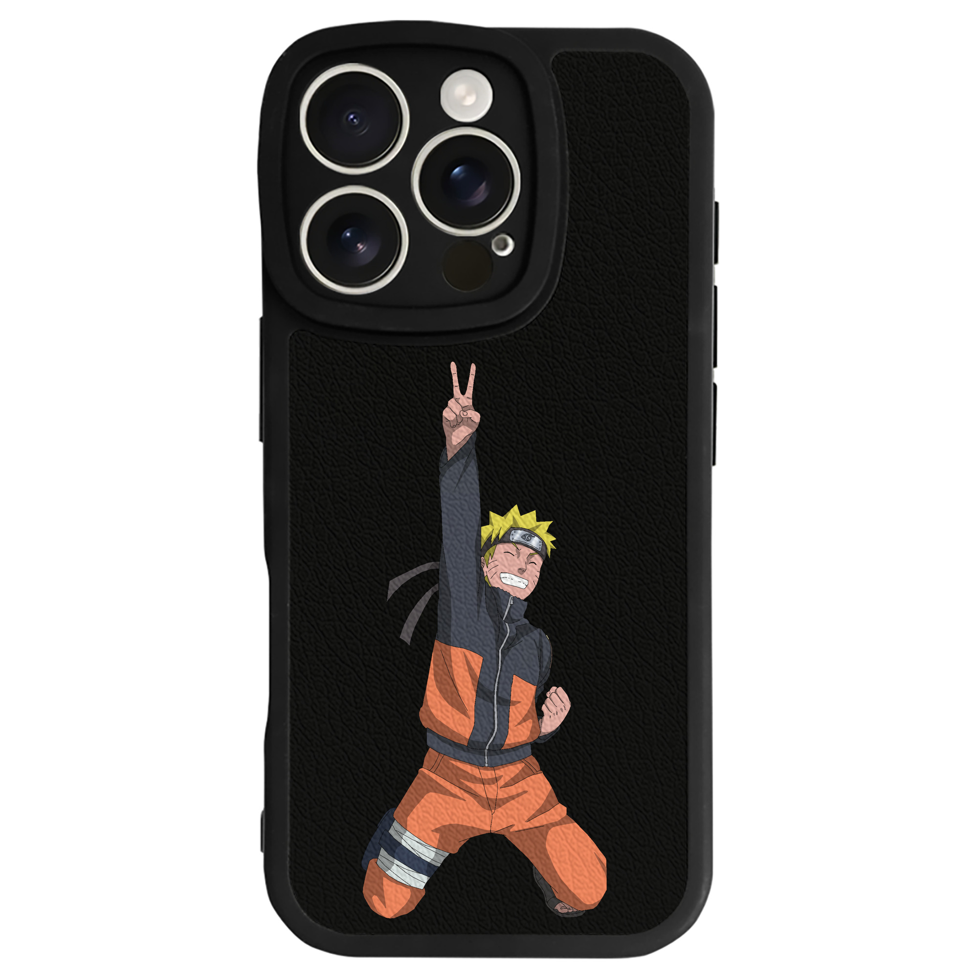 （画像用） NARUTO -ナルト- うずまき ナルト Uzumaki Naruto 【iPhone 16シリーズ対応】シリコンスマホケース（レザー調） 材質：シリコン